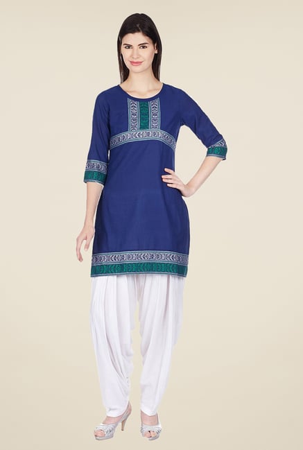 Aurelia Navy Printed Kurti Aurelia Navy Printed Kurti