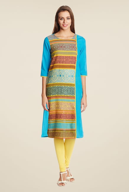 Aurelia Aqua Printed Kurta Aurelia Aqua Printed Kurta