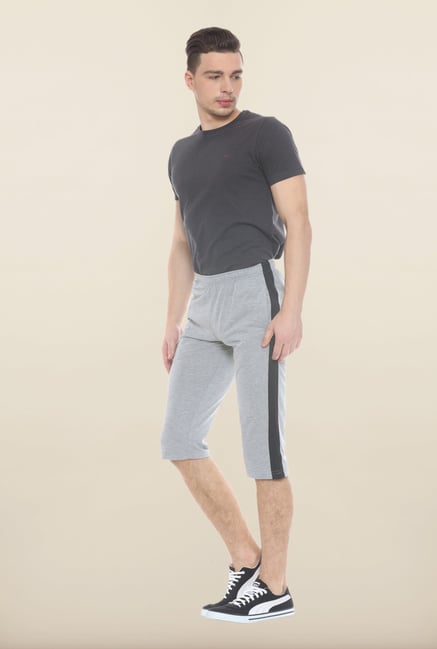 Sweet Dreams Grey Solid Cotton Jamaican Shorts Sweet Dreams Grey Solid Cotton Jamaican Shorts