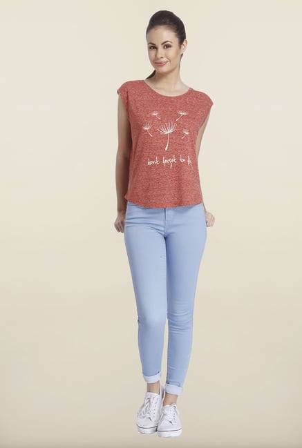 Only Marsala Graphic Printed T-shirt Only Marsala Graphic Printed T-shirt