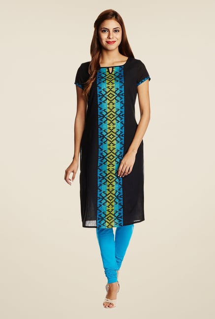 Aurelia Black Cotton Kurta Aurelia Black Cotton Kurta