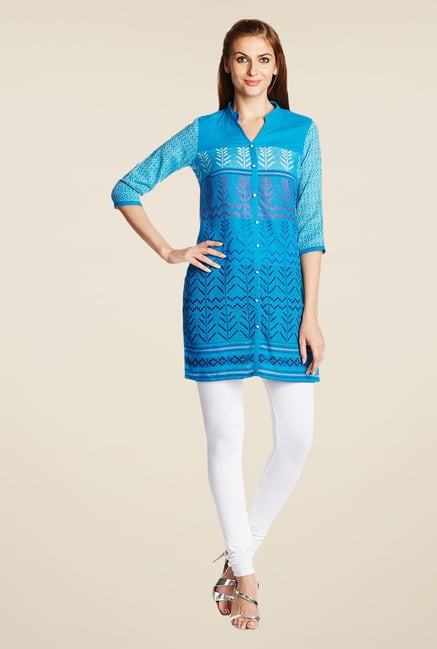 Aurelia Peacock Printed Kurti Aurelia Peacock Printed Kurti