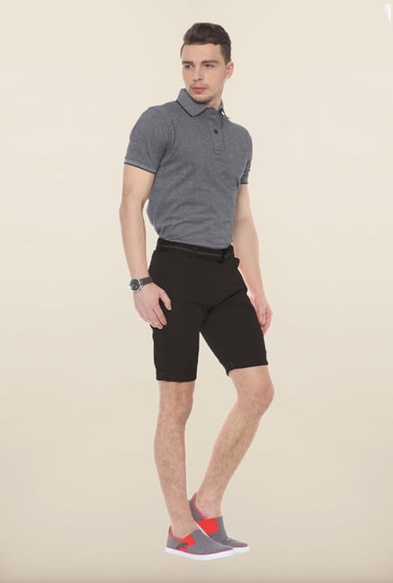 Sweet Dreams Black Solid Cotton Jamaican Shorts Sweet Dreams Black Solid Cotton Jamaican Shorts