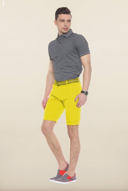 Sweet Dreams Yellow Solid Jamaican Shorts Sweet Dreams Yellow Solid Jamaican Shorts