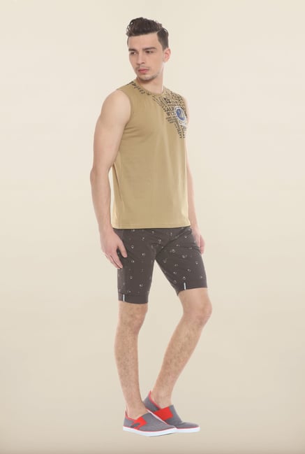Sweet Dreams Khaki Printed Sando Sweet Dreams Khaki Printed Sando