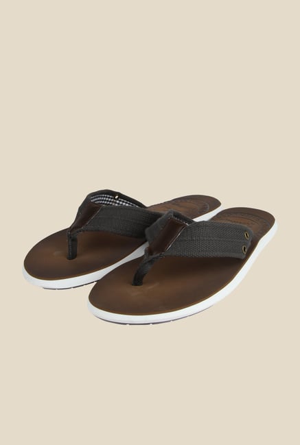 Spunk Symphony Black & Brown Slippers Spunk Symphony Black & Brown Slippers