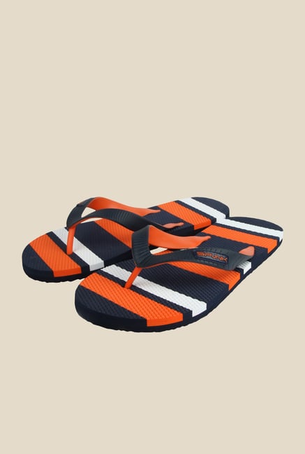 Spunk Bingo Navy & Orange Slippers Spunk Bingo Navy & Orange Slippers