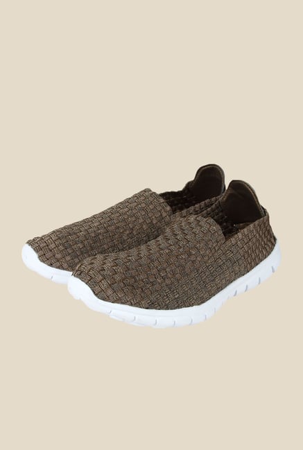 Spunk Weave Bronze & White Casual Shoes Spunk Weave Bronze & White Casual Shoes