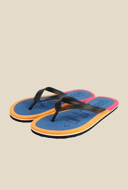 Spunk Venky Black & Blue Slippers Spunk Venky Black & Blue Slippers