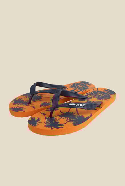 Spunk Orleans Navy & Orange Slippers Spunk Orleans Navy & Orange Slippers