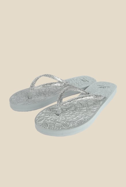 Spunk Sophie Silver Flip Flops Spunk Sophie Silver Flip Flops