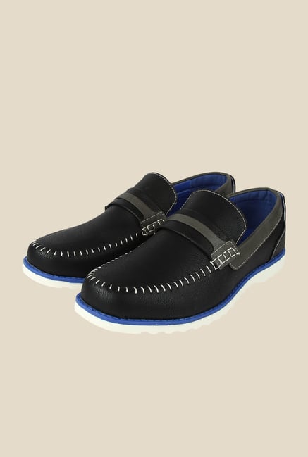 Spunk Black & Blue Casual Slip-Ons Spunk Black & Blue Casual Slip-Ons