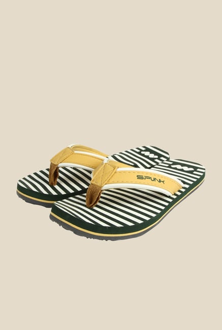 Spunk Striper Yellow Flip Flops Spunk Striper Yellow Flip Flops