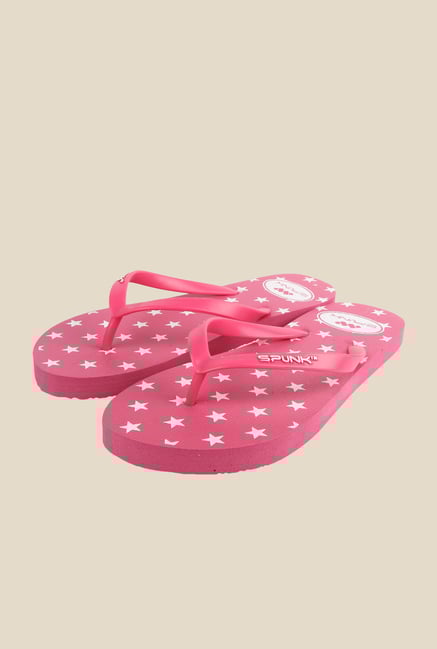 Spunk Sparkle Pink Flip Flops Spunk Sparkle Pink Flip Flops