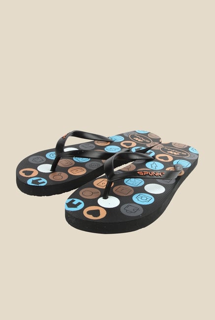 Spunk Arena Black Flip Flops Spunk Arena Black Flip Flops