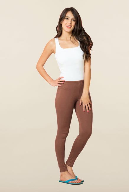 Sweet Dreams Brown Cotton Lycra Leggings Sweet Dreams Brown Cotton Lycra Leggings