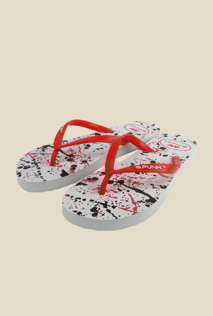 Spunk Speck Red Flip Flops Spunk Speck Red Flip Flops