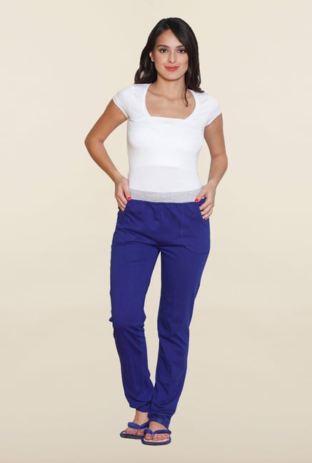 Sweet Dreams Blue Solid Track Pant Sweet Dreams Blue Solid Track Pant