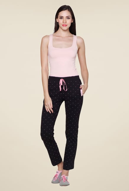 Sweet Dreams Jet Black Printed Track Pant Sweet Dreams Jet Black Printed Track Pant