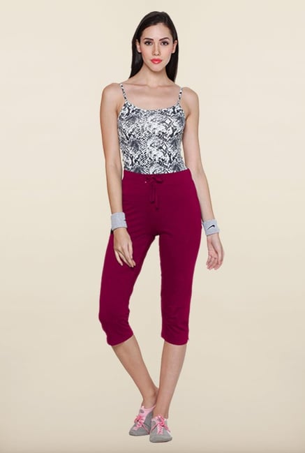 Sweet Dreams Purple Solid Capri Sweet Dreams Purple Solid Capri