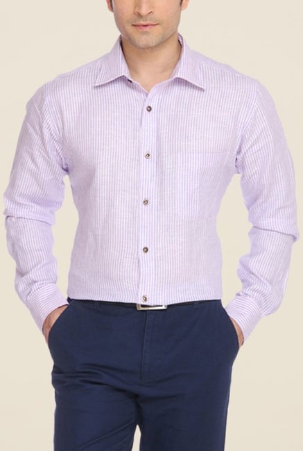 Raymond Purple & Blue Striped Shirt Raymond Purple & Blue Striped Shirt
