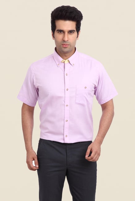 Raymond Lavender Solid Shirt Raymond Lavender Solid Shirt