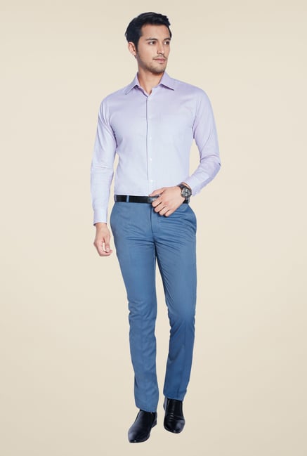 Raymond Light Blue Solid Shirt Raymond Light Blue Solid Shirt