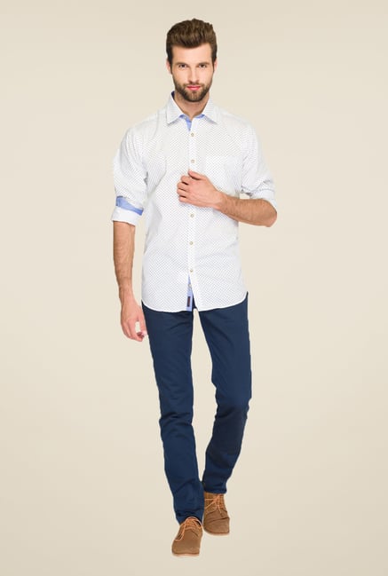 Raymond Blue Printed Shirt Raymond Blue Printed Shirt