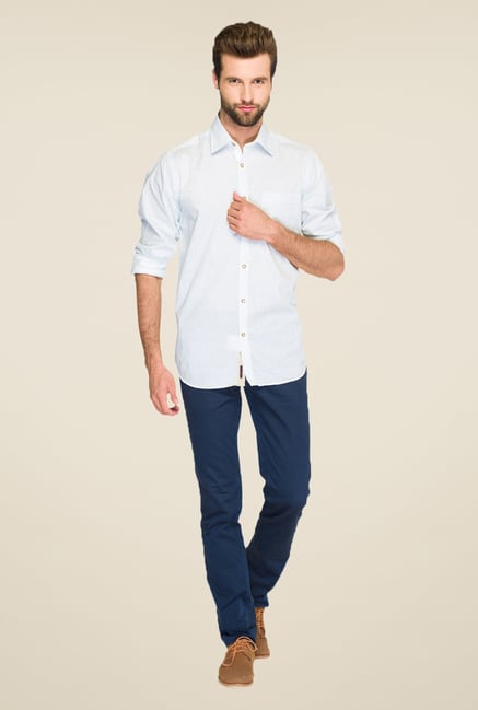 Raymond Blue Printed Shirt Raymond Blue Printed Shirt