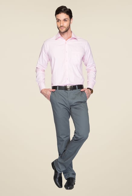 Raymond Pink Solid Shirt Raymond Pink Solid Shirt