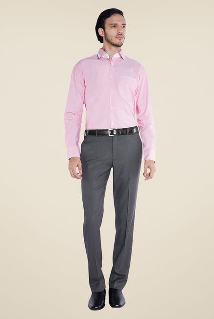 Raymond Red Solid Shirt Raymond Red Solid Shirt
