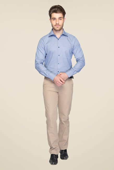 Raymond Blue Textured Shirt Raymond Blue Textured Shirt