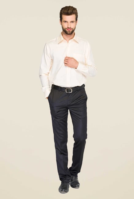 Raymond Beige Solid Shirt Raymond Beige Solid Shirt