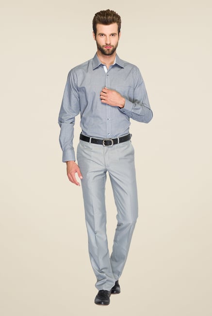 Raymond Grey Solid Shirt Raymond Grey Solid Shirt
