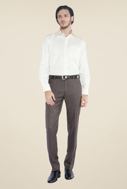 Raymond Yellow Solid Shirt Raymond Yellow Solid Shirt