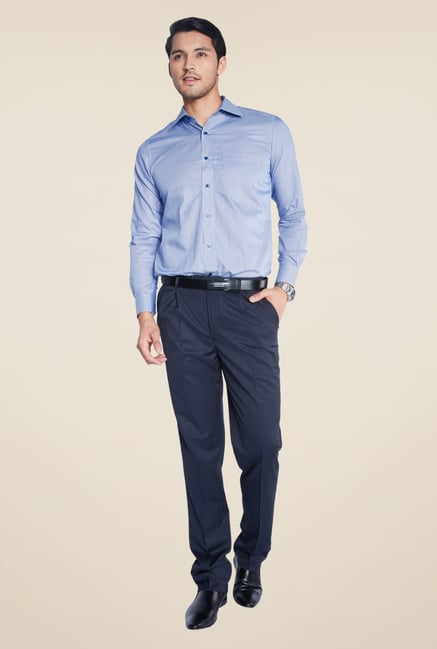 Raymond Blue Printed Shirt Raymond Blue Printed Shirt