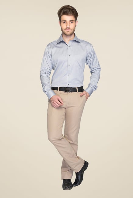 Raymond Grey Self Printed Shirt Raymond Grey Self Printed Shirt