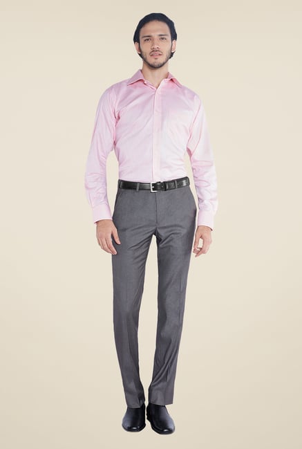 Raymond Pink Solid Shirt Raymond Pink Solid Shirt