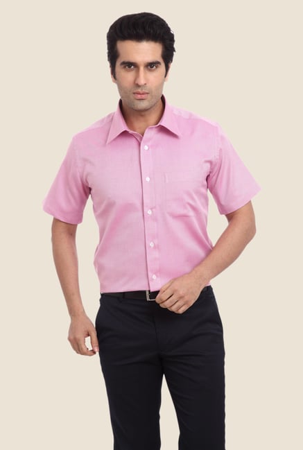 Raymond Pink Solid Shirt Raymond Pink Solid Shirt