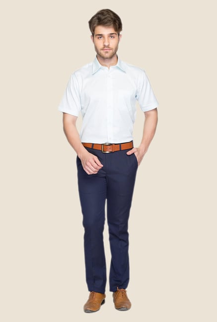 Raymond Light Blue Solid Shirt Raymond Light Blue Solid Shirt