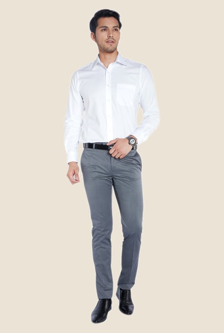 Raymond White Solid Shirt Raymond White Solid Shirt