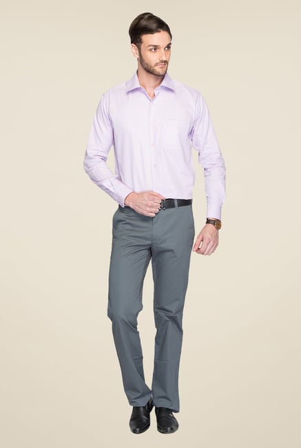 Raymond Lavender Solid Shirt Raymond Lavender Solid Shirt