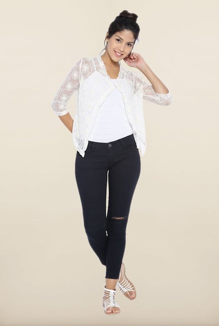 Kraus White Embroidered Top Kraus White Embroidered Top