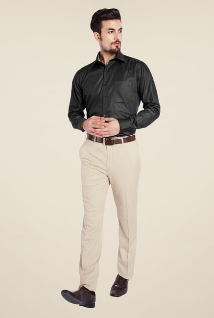 Raymond Black Solid Shirt Raymond Black Solid Shirt