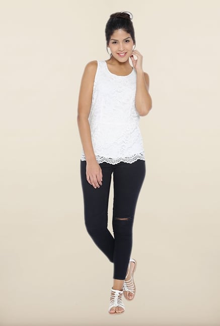 Kraus White Lace Top Kraus White Lace Top
