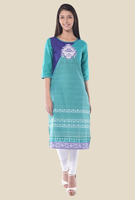 Aurelia Green Printed Kurta Aurelia Green Printed Kurta