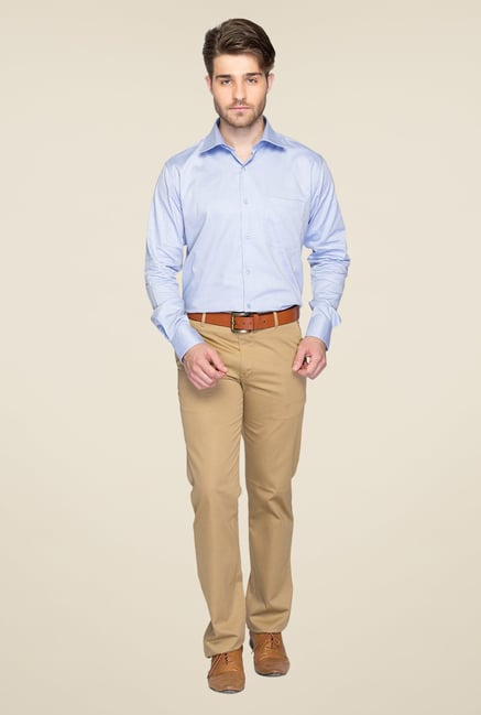 Raymond Blue Self Design Shirt Raymond Blue Self Design Shirt