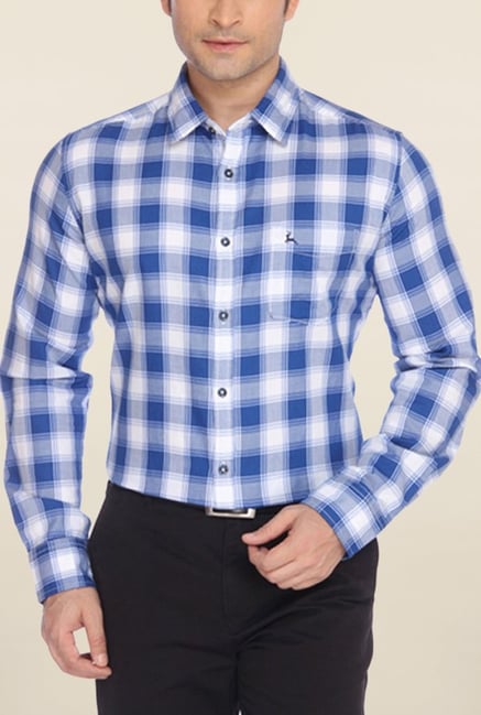 Parx Blue Checks Shirt Parx Blue Checks Shirt