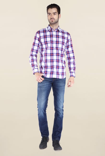 Parx Purple Checks Shirt Parx Purple Checks Shirt