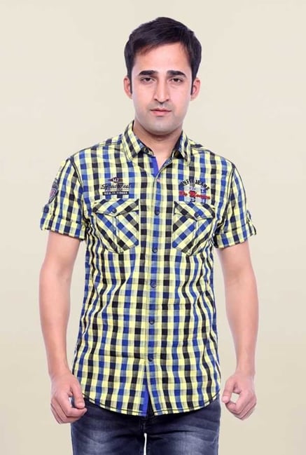 Mufti Multicolor Checks Slim Fit Shirt Mufti Multicolor Checks Slim Fit Shirt